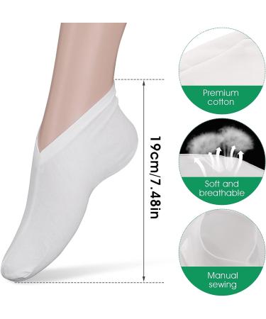 Sibba 6 Pairs Moisturizing Socks for Women and Men - Overnight Spa Treatment for Dry Cracked Feet - Buy Online on GoSupps.com