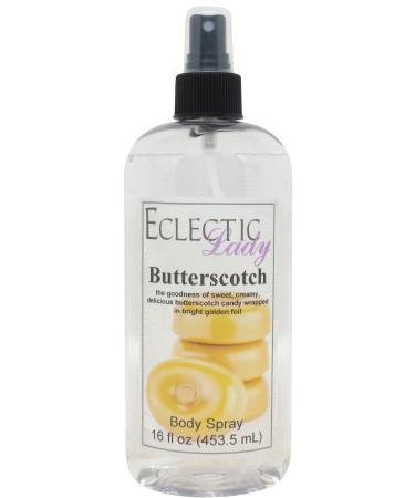 Butterscotch Body Spray 16 ounces Body Mist for Women with Clean Light & Gentle Fragrance Long Lasting Perfume with Comforting Scent for Men & Women Cologne with Soft Subtle Aroma For Daily Use 16 Fluid Ounces