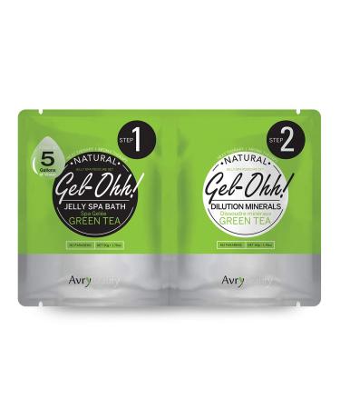 AvryBeauty Gel-Ohh Jelly Spa - Green Tea 1 ct 1.76 Ounce (Pack of 2) Green Tea 1.76 Ounce (Pack of 2)