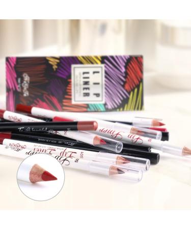 Color Lip Liner - 12pcs Set - Soft and Smooth Touch Experience - Prevent Lip Gloss Overflow - Easy to Draw and Color - Long Lasting Makeup - - Buy Online on GoSupps.com