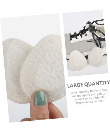 NOLITOY High Heel Cushion Pads - 4 Pairs Breathable Felt Foot Pads & Forefoot Insoles for Ultimate Comfort - Soft White High Heel Inserts - Buy Online on GoSupps.com