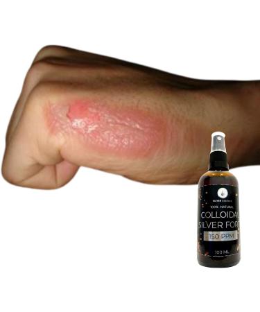 Colloidal Silver Forte 150 PPM 100% Natural Dark Amber Essence 100ml Spray - Buy Online on GoSupps.com