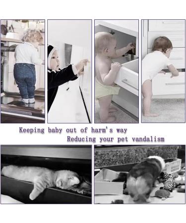 DHinkyoung 4 Pcs Safe Cupboard Locks Child Proof Drawer Locks Baby Proofing Corner Locks Child Safety Latches with Strong Adhesive for Cabinet Cupboard Drawer Refrigerator Oven Trash Toilet - Buy Online on GoSupps.com