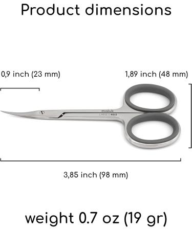 Cuticle Scissors Professional Maluk Large S Silicon - Buy Online on GoSupps.com