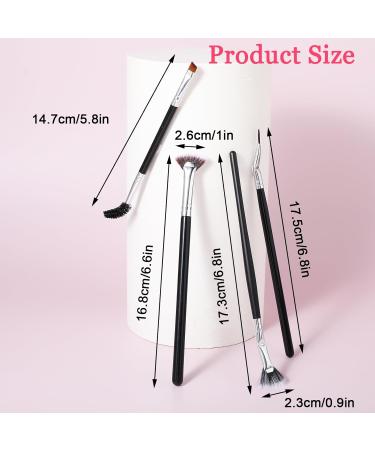 4PCS Mascara Fan Brush Set - 2024 New Folding Scalloped Lash & Eyebrow Separator - Essential Eye Makeup Tool for Perfect Lashes - Buy Online on GoSupps.com