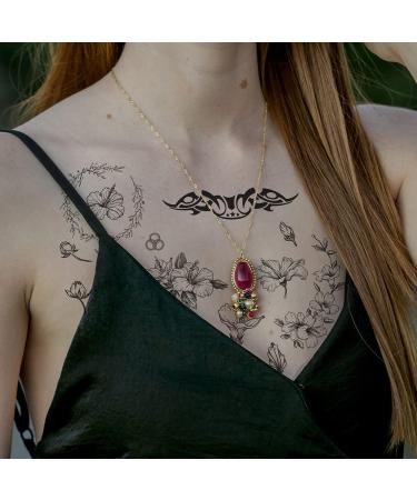 Esland 330+ Realistic Black Temporary Tattoos: Vintage Skeleton Snake, Crowns, Arrows, Sun Moon Stars, Butterfly, Feather, Infinite Love - 60 Pcs Tattoo Stickers for Women - Buy Online on GoSupps.com