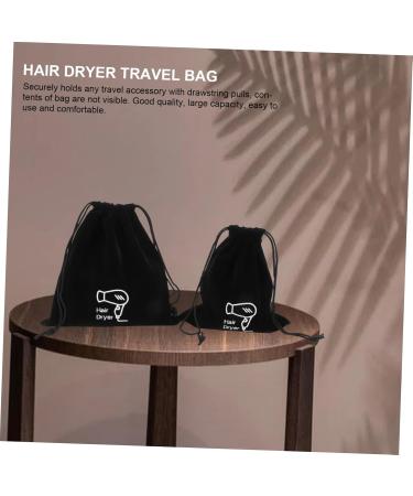 TOVINANNA 4 Pcs Storage Bag Hair Dryer Pouch Travel Hair Dryer Toiletry Organizer Flocking Cloth - Buy Online on GoSupps.com