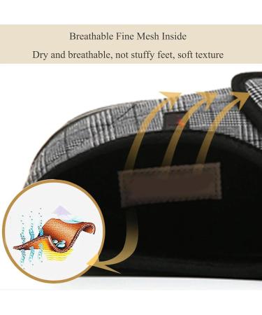 Gycdwjh Extra Wide Diabetic Shoes for Men - Open Toe Non-Slip Diabetic Slippers, Comfortable Walking Shoes for Elderly and Diabetics - Size 7.5 Black - Buy Online on GoSupps.com