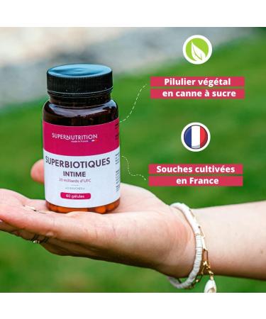 Supernutrition Superbiotics Intimate Flora Lactic ferments 5 natural strains grown in France 60 DRcaps gastroresistant capsules - Buy Online on GoSupps.com