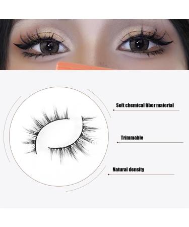 Fox Eye Lashes Natural Wispy Lashes Cat Eye Lashes False Eyelashes 3D Cat Eye Lashes Natural Look False Eyelashes Soft Fluffy Lashes Fake Eyelashes Short Eyelashes(7 Pairs) - Buy Online on GoSupps.com