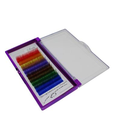 Colorful 3D Volume Lash Extensions | Individual Rainbow False Eyelashes 8-20mm - Buy Online - Buy Online on GoSupps.com