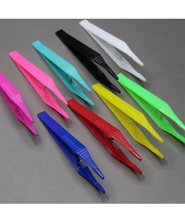 Minkissy 30 Pack Eyebrow Tweezers - Plastic Facial Hair Shaping Tools & Blackhead Tweezers for Precision Grooming - Buy Online on GoSupps.com