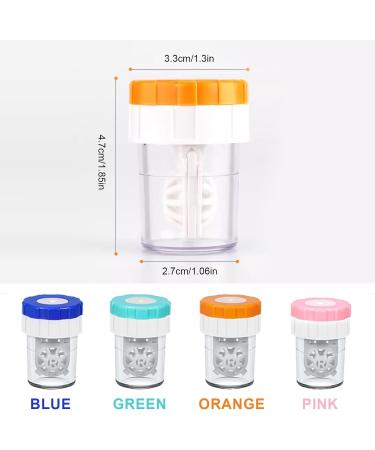 Omevett 8 Pcs Contact Lens Cleaning Case Contact Lenses Barrel Case Contact Lens Washer Cleaner Contact Lens Case Manual Rotation Contact Lens Cleaning Container for Eyes Care - Buy Online on GoSupps.com