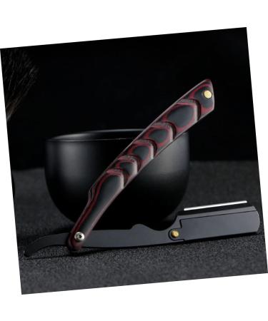 Frcolor Foldable Stainless Steel Hairdresser Razor Holder for Beard Shaving - Rustproof Manual Razor Stand 15x13cm - Black - Buy Online on GoSupps.com