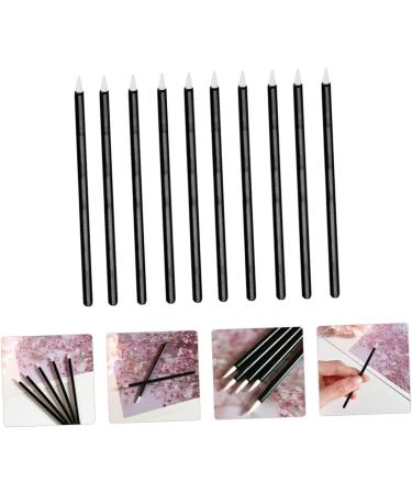 TOVINANNA 200 Pcs Disposable Eyeliner Mascara Brush Wands White Eye Liner Makeup Plastic Black 1 count (Pack of 1) Blackx2pcs - Buy Online on GoSupps.com
