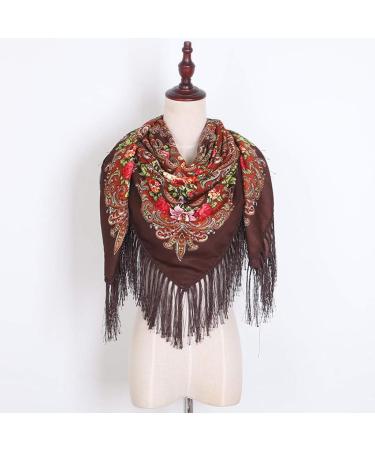 Triangular Womens Printed Neck Wrap Scarf | Multi-Purpose Loop Scarf with Button | Floral Poncho Cape - Colorful & Versatile Fashion Accessory - Buy Online on GoSupps.com