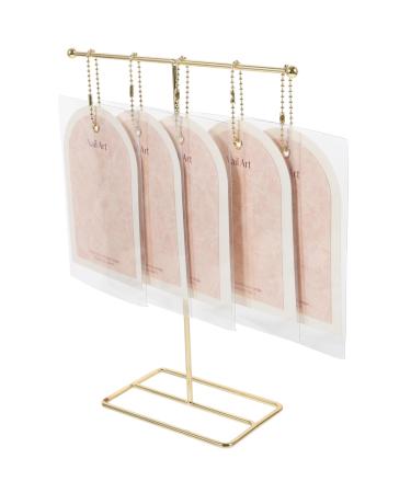 DOITOOL 1 Set Nail Art Display Cardboard Fake Nails Show Rack Nail Salon Supply Nail Display Cards Manicure Showing Holder Nail Art Showing Holder Autumn and Winter Manicure Tools Iron