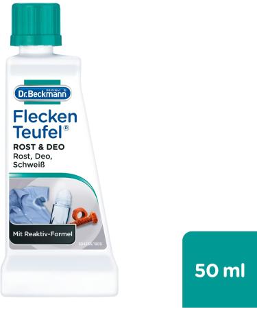Dr. Beckmann Fleckenteufel Rust & Deo Spot Remover | 50 ml | Effective Against Rust Deodorant & Sweat Stains | 1 Pack - International Shipping Available - Buy Online on GoSupps.com