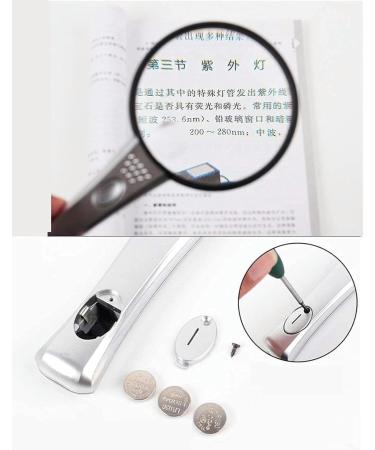 Portable Magnifier Dual HD Lens 3X 6X Amplification 2 LED Lamp Handheld Reading Magnifier 90mm Magnifier Full of Stars - Buy Online on GoSupps.com