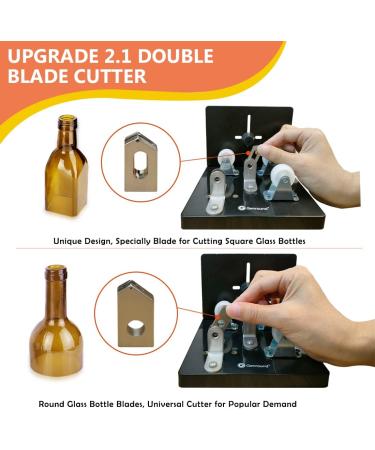 Bottle Cutter  Genround Upgrade 2.1 Glass Bottle Cutter Machine for Round  Square and Oval Bottle Cutting | Cut Bottle from Neck to Bottom | Glass Cutter Bottle Cutting Tool for DIY Projects 2.1 version - Buy Online on GoSupps.com