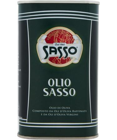 Sasso Olio Extra Virgin Olive Oil 500ml 100% Italian Olive Oil - Pack of 6