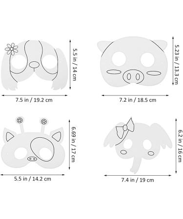 Vicasky Animal Masks for Kids - DIY Empty Graffiti Jungle Carnival Masks for Parties & Halloween - Buy Online on GoSupps.com