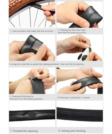 NC Bike Tire Repair Tool Kits - Mini Pump, Puncture Repair Kit, Multi Tool Set, Glueless Patches, Lever, Portable Bag - Emergency All-in-One Tool - Buy Online on GoSupps.com