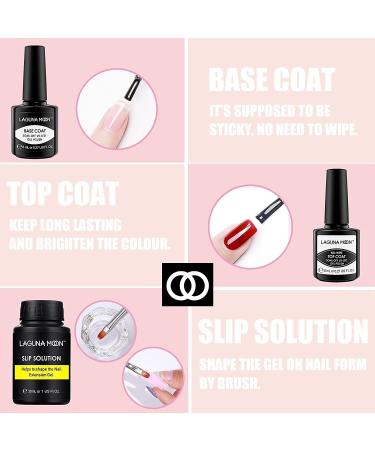 Lagunamoon Polygel Nail Kit - 6 Colours 30g Full Set for Beginners with Slip Solution, Nail Forms, File, Top & Base Coat, Gel Polishes - Baby One More Time - Buy Online on GoSupps.com