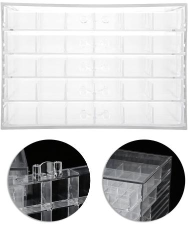 Demeras Nails Organizer Art 23x18x17 120 Grids Nail Decoration Sequence Organize Box Transparent Empty Nail Art Storage Box - Buy Online on GoSupps.com