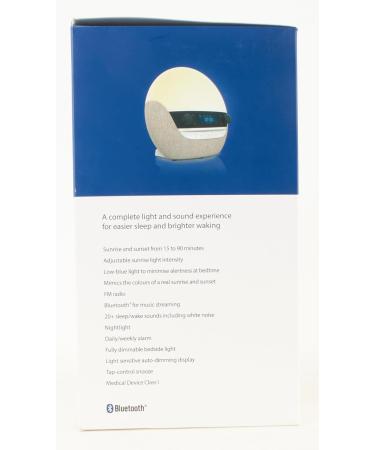 Buy Lumie Bodyclock Luxe 700FM - Light Alarm Clock with FM Radio Bluetooth Speaker & Low Blue Light | International Shipping Available - Buy Online on GoSupps.com