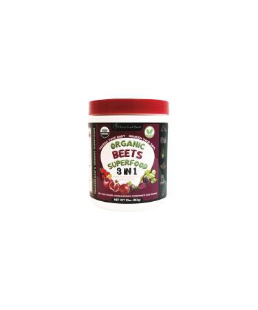 Cherie Sweet Heart USDA Organic Beets Superfood Powder 3-in-1 Nitric Oxide Support Healthy Blood Pressure and Blood Circulation 283g (10 oz Beets Superfood) Beets Superfood 10 Ounce (Pack of 1)