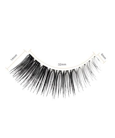Emeda Natural False Eyelashes - 10 Pairs 2 Styles Clear Band 100% Handmade Cat Eye & Soft Whisper Lashes - Buy Online on GoSupps.com
