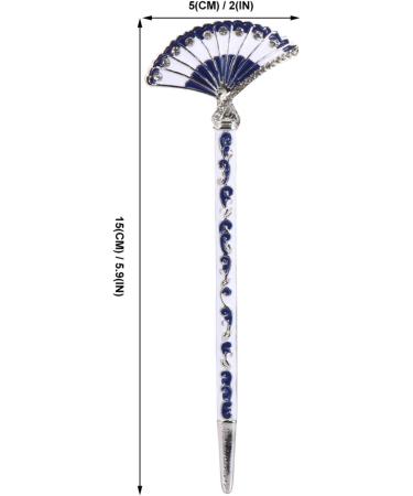 FRCOLOR Women Hair Stick Alloy Vintage Chinese Hair Chopsticks Fan Shape Hair Fork Hanfu Cosplay Hair Pin Wedding Headdress for Bride Ladies Women Girls - Buy Online on GoSupps.com