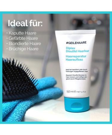  GEILEHAARE Diplex Intensive Treatment - Repair Damaged and Blonde Hair - Repairs Broken Hair and Builds Disulphide Bridges in Hair from Within - Made in Germany - 150ml - Buy Online on GoSupps.com