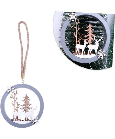 Yardenfun Hollow-Out Pendant Wooden Pendant Hanging Pendant Wall Hanging Decorate Christmas - Buy Online on GoSupps.com