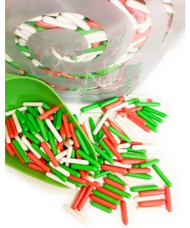 Twist Ingredients - Christmas Macaroni Rods - 800g. Red green & white macaroni. The perfect decoration for all your festive cakes & bakes. (Christmas macaroni) Xmas macaroni - Buy Online on GoSupps.com