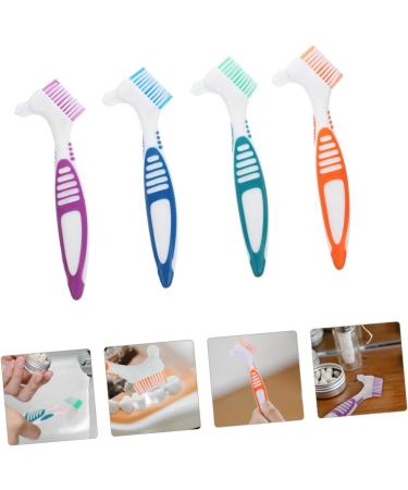 HAPINARY 4pcs Denture Toothbrushes - Double Head PP Material for Effective Cleaning | Buy Internationally - Buy Online on GoSupps.com