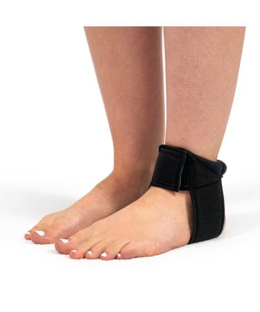Cho-Pat Achilles Tendon Strap, Developed with Sports Medical Professionals at Mayo Clinic to Reduce Stress & Alleviate Achilles Tendonitis Pain, Black, Medium Black Medium