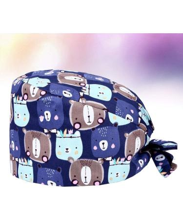 TENDYCOCO Printed Surgical Cap - Adjustable Nurse Hat for Scrubs - Buy Online on GoSupps.com