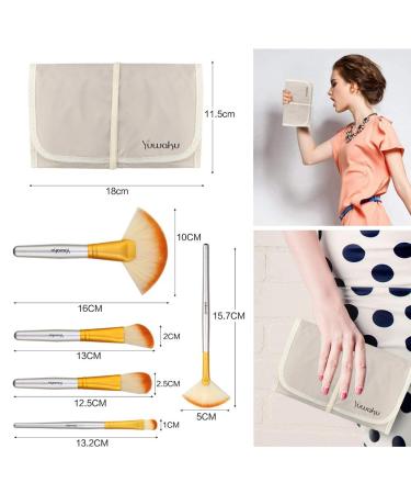 Daxstar Makeup Brush Set - 32PCS Professional Foundation Face Eye & Lip Brushes | Synthetic Hair Aluminum Champagne Gold - Ideal for Flawless Makeup Application - Buy Online on GoSupps.com