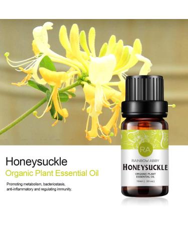 2-Pack Honeysuckle Essential Oil - 100% Pure Organic Flower Oil for Diffuser, Massage, Skin Care, Sleep - 10ML - Buy Online on GoSupps.com