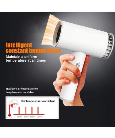 1250W Professional Cordless Hair Dryer 2600mAh USB Rechargeable Cordless Blow Dryers Portable Travel Hairdryer w/Hot/Cold Air for Outdoor/Indoor - Buy Online on GoSupps.com