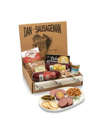 Dan the Sausageman's Gift Box Original and Garlic Smoked Summer Sausages - Buy Online on GoSupps.com