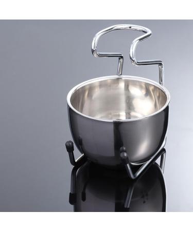 Premium Stainless Steel Healeved Shaving Soap Bowl & Stand Set | Unique Men's Wet Shaving Essentials - Buy Online on GoSupps.com
