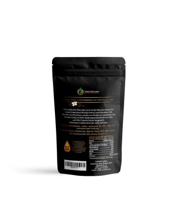 Herballand Manuka Honey Lollipops MGO 400+ | Premium Honey Candy with 30% Propolis & Vitamin C - 100g - Buy Online on GoSupps.com