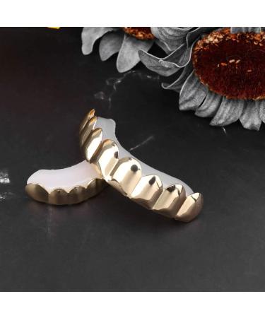PRETYZOOM Halloween Dentures Grillz - Removable Hip Hop Vampire Teeth Set | Upper & Lower Fake Teeth - Buy Online on GoSupps.com