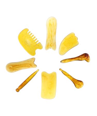 FRCOLOR 24 STK MassageSchaber Guascha Tools Plate Massage Tools Muscle Schaber scratch massage Face Schafer Oil Acupuncture tools Meridian massage device