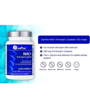 Buy CanPrev NAC (N-Acetyl-L-Cysteine) 120 Caps - Support Wellness & Detox | International Shipping Available - Buy Online on GoSupps.com