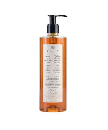 Prija Invigorating Liquid Soap with Ginseng - 3 x 380ml - Natural Vegan Hand Soap - Dermatologically Tested - Daily Use - Buy Online on GoSupps.com