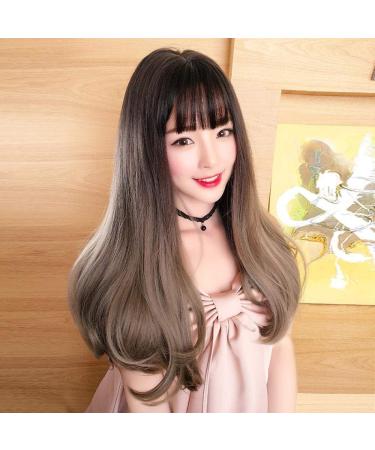 Bghjue Long Hair Wig for Women - Natural Full Head Micro-Roll Large Wave Style - Elegant Qi Liu Haizhong Long Straight Hair - Buy Online on GoSupps.com